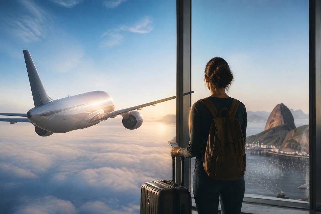 Escalas e conexões em voos para o brasil